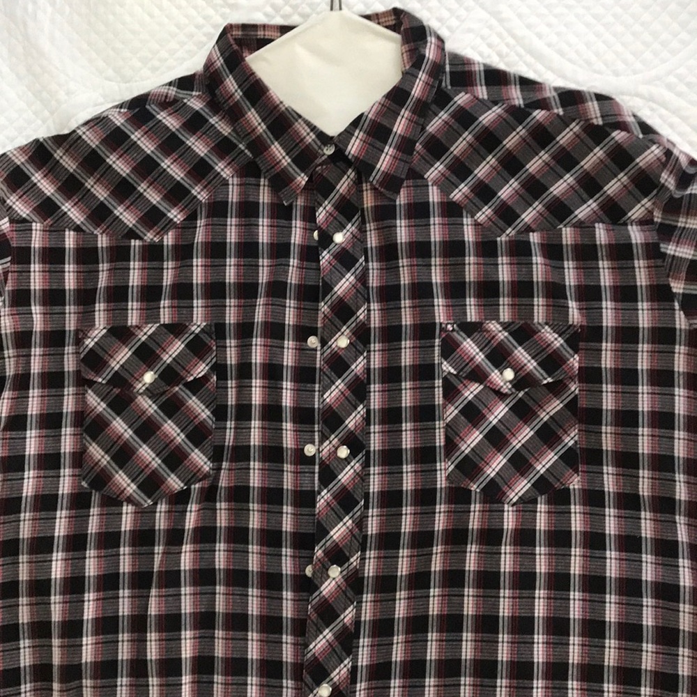 Western style, SS, pearl snap dress shirt